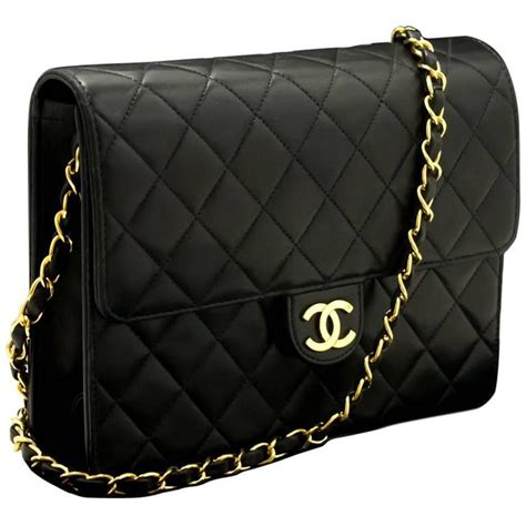 black chanel chain bag|chanel black quilted flap bag.